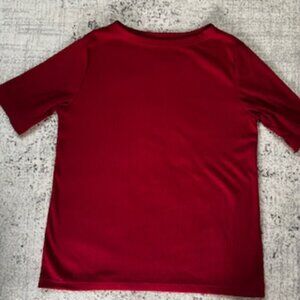 🧡3/15 Uniqlo Ribbed Crew Neck Half-Sleeve Top Women's L